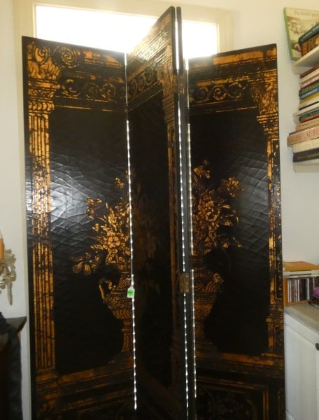 Asian ebony 4 panel screen (1 of 5)