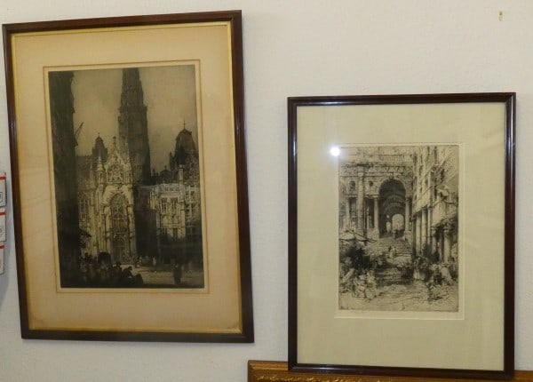 2 framed original etchings (1 of 5)