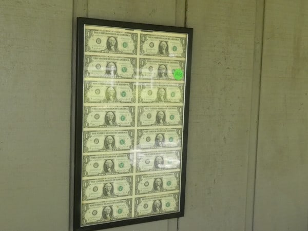 Sheet of One Dollar bills "Series 1981" (1 of 4)