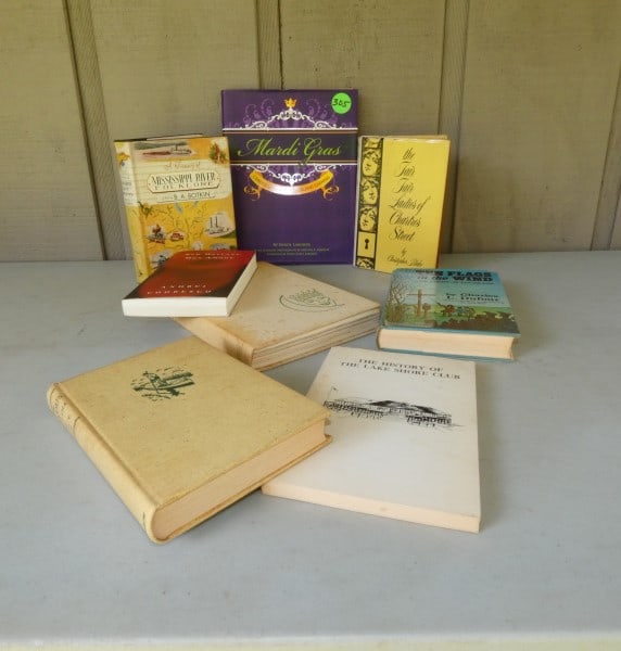 8 New Orleans Books: 8 New Orleans Books, all are signed, 6 are First Editions:: New Orleans, Mon Amour 2006 by Andrei Codrescu First Edition, The Flags in the Wind 1967 by Charles L. Dufour First Edition, The History of 