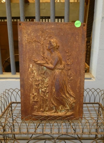 Antique cast iron garden plaque (1 of 3)