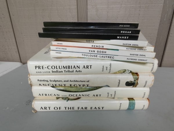 4 Anton & Dockstader art books: 4 Anton & Dockstader art books: Pre*Columbian Art, Ancient Egypt, Art of the Far East, African & Oceanic Art, Art Books: Manet, Picasso, Degas, Goya, Renoir, Lautrec, Vn Gogh