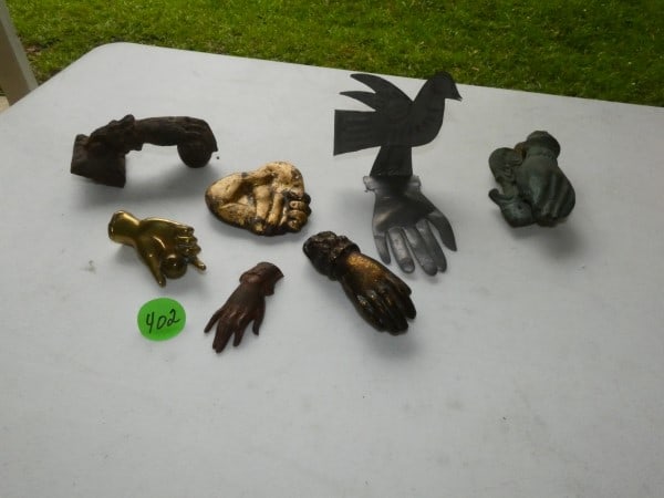 7 antique & vintage hands of various materials (1 of 6)
