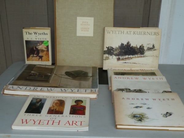 7 Andrew Wyeth's Art Books & 12 prints of Andrew Wyeth (1 of 12)