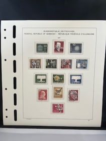 Vintage stamps from the Federal Republic of Germany 1957-1958