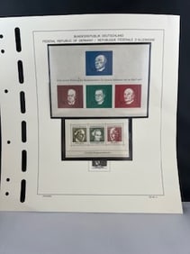 Vintage stamps from the Federal Republic of Germany 1968-1969