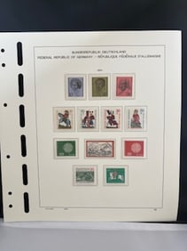 Vintage stamps from the Federal Republic of Germany 1970-1972