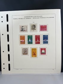 Vintage stamps from the Federal Republic of Germany 1972-1973