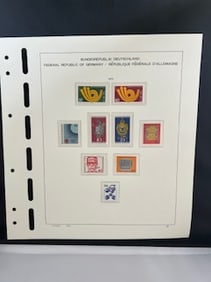 Vintage stamps from the Federal Republic of Germany 1973-1974