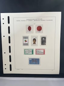 Vintage stamps from the Federal Republic of Germany 1977