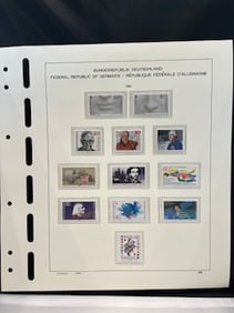 Vintage stamps from the Federal Republic of Germany 1986-1987