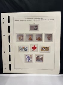 Vintage stamps from the Federal Republic of Germany 1988-1989