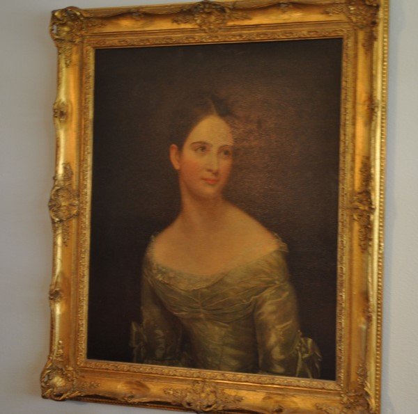 Gold framed portrait "Miss Pearce" by Thomas Sully (1 of 1)