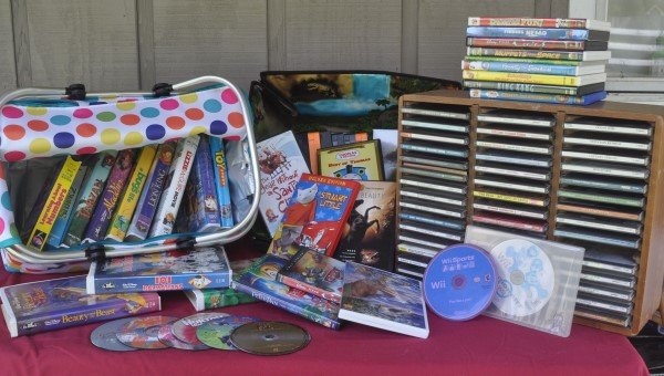 Large assortment of movie CDs & VHS, including Disney, (1 of 1)