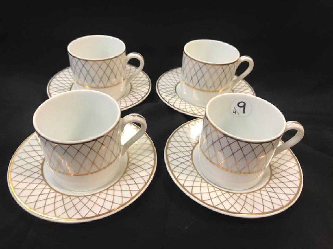 Set of 4 Tiffany Cups & Saucers (1 of 3)