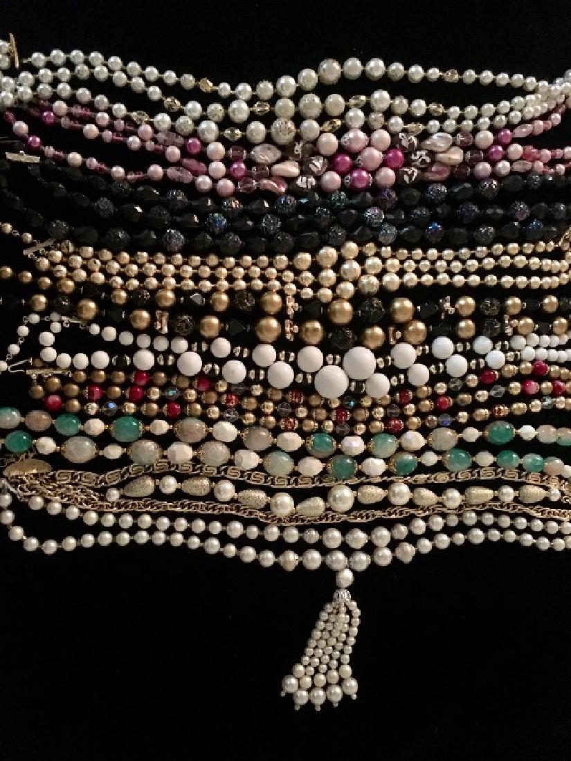 Lot of 1960's Multi-strand Necklaces (10) (1 of 11)