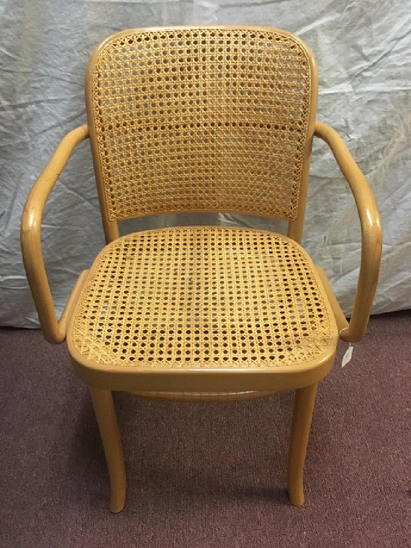 Thonet Style Chair - Made in Poland: Light wood woven back and seat 17x16x32