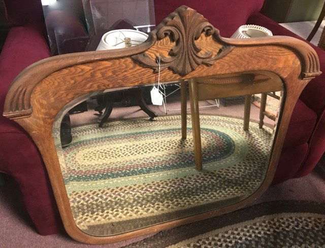 Oak Dresser Mirror (1 of 2)