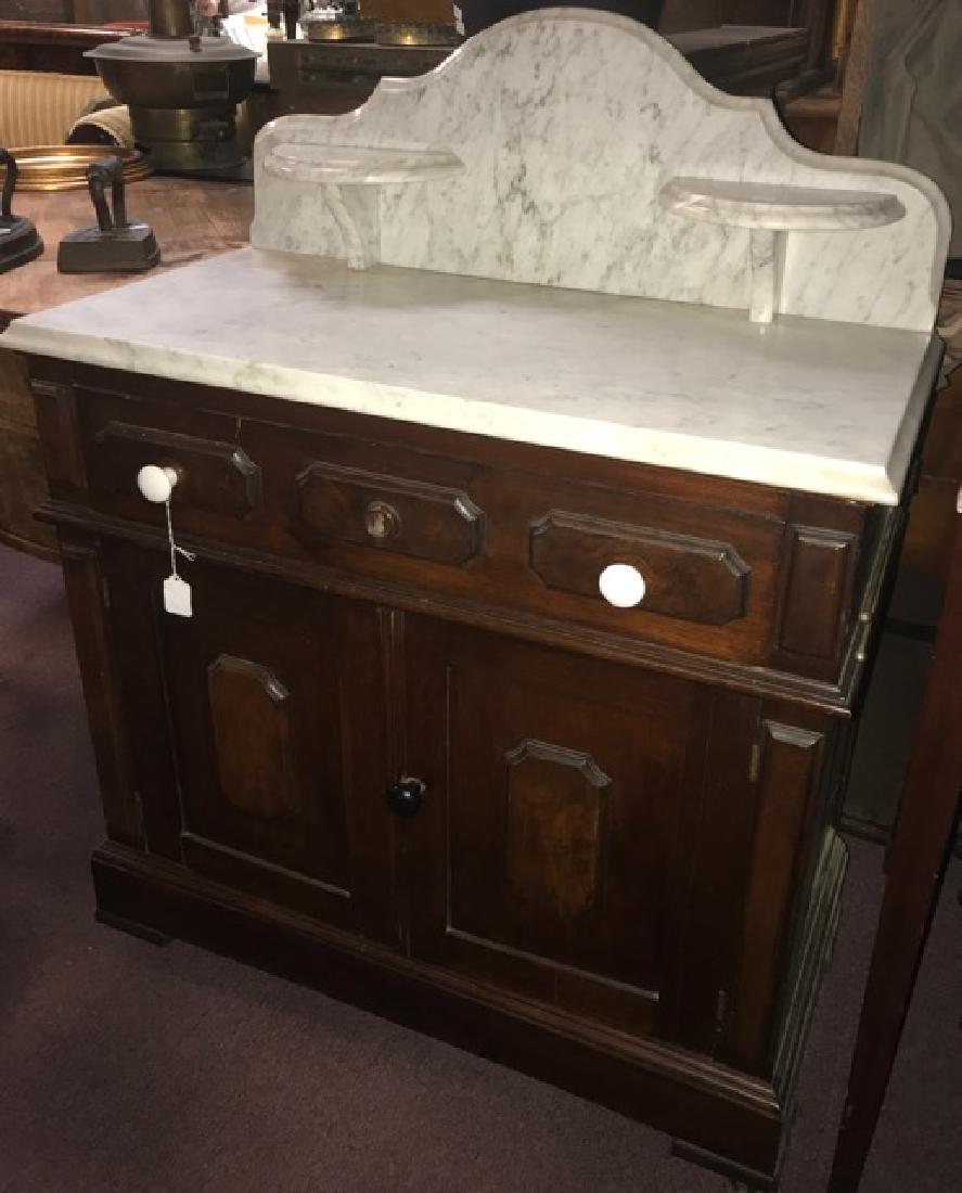 Marble Topped Empire Wash Stand (1 of 1)