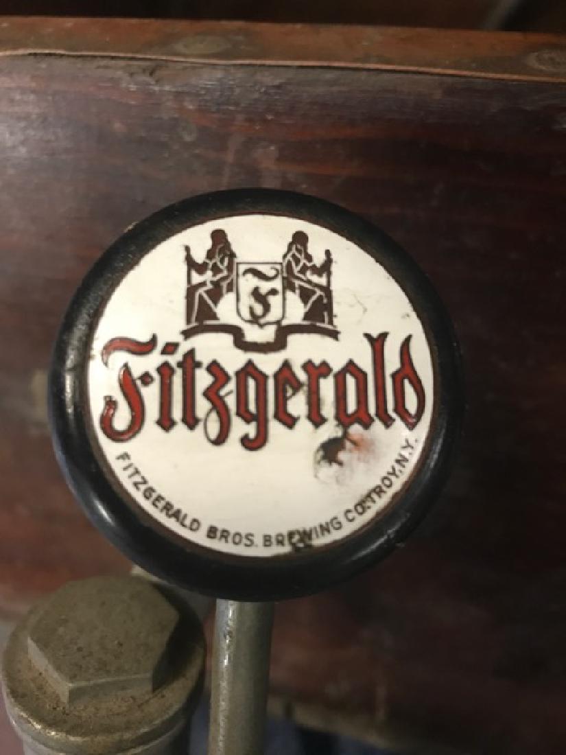 Copper Lined Beer Refrigerator and Tap: Fitzgerald Bros Brewing Company, Troy, NY. 16-1/2" x 17" x 11" high