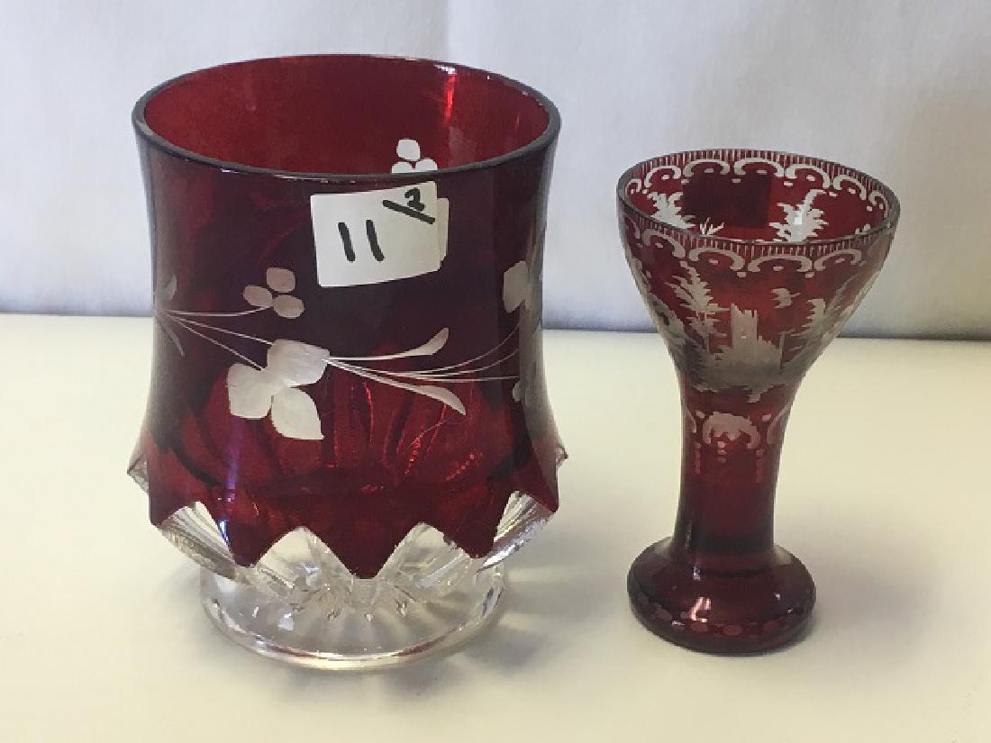 Ruby Cut to Clear Glass (2) (1 of 2)