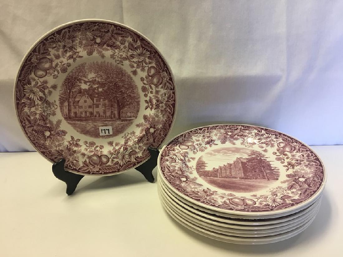 Vassar College Wedgwood Dinner Plates (9) (1 of 5)