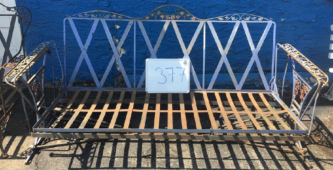 Vintage Wrought Iron Glider (1 of 5)