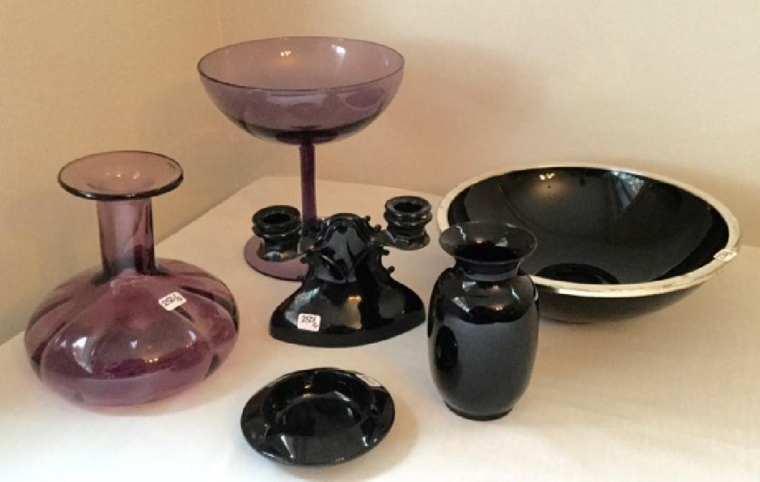 Vintage Amethyst Glass Lot (6) (1 of 4)