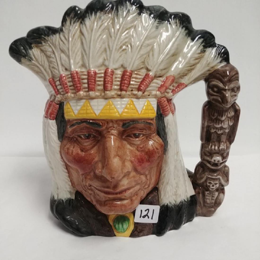 Royal Doulton Toby Mug North American Indian-: D6611. 8"