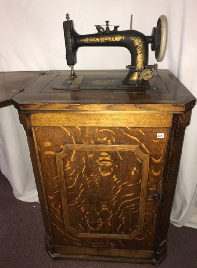 New Home Tiger Oak Sewing Machine Base