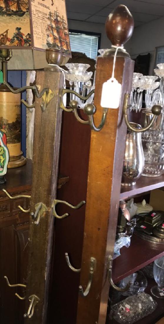 Two Wood Coat Racks: Pretty standard sized with hooks.