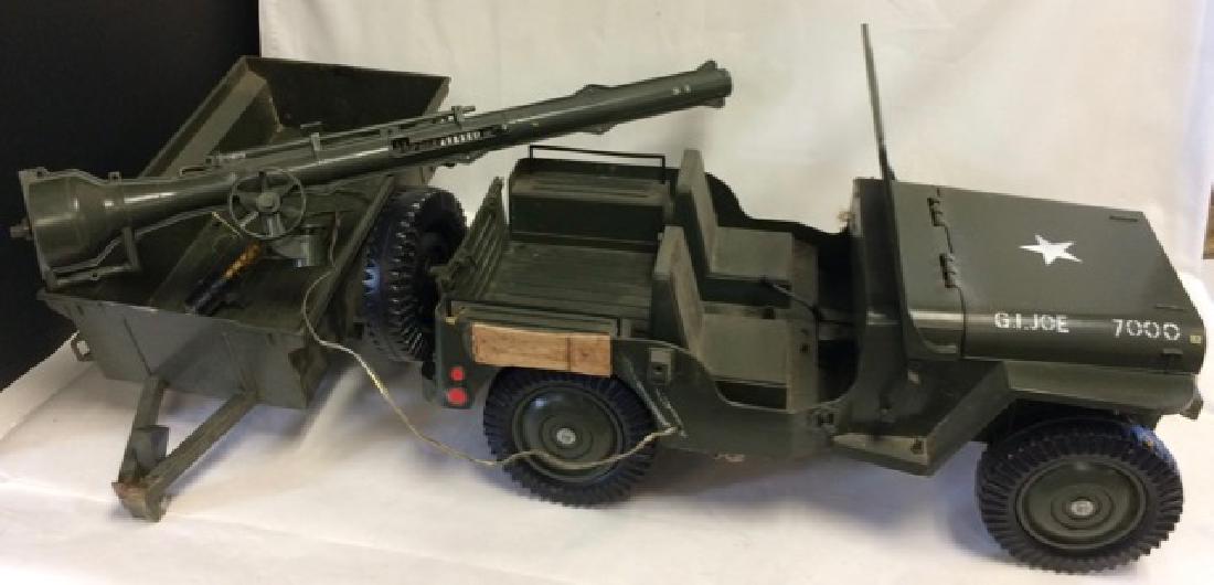 1964 GI Joe Jeep 7000 and Trailer: Original manual. Some home made additions have been made to the vehicle.