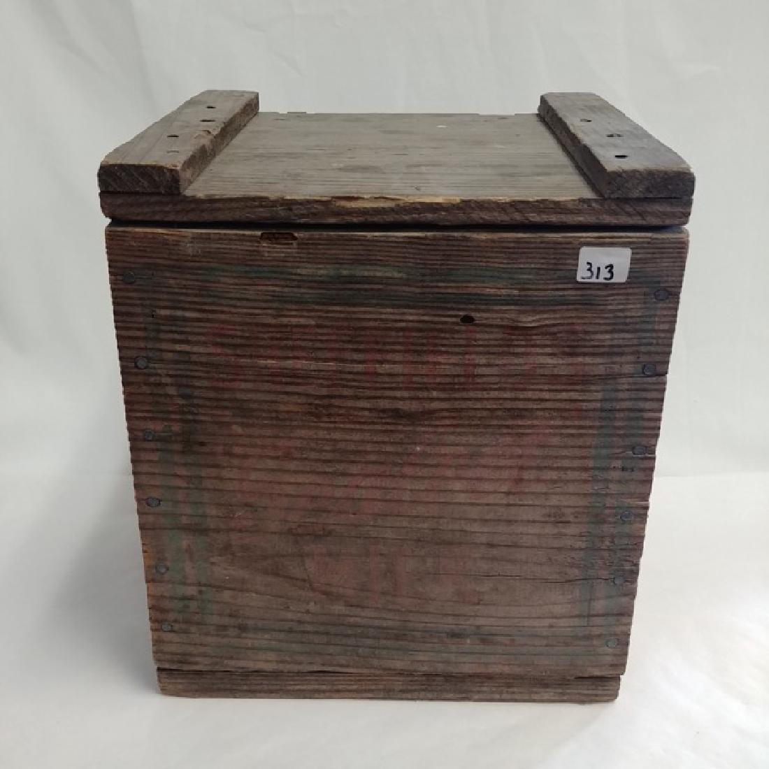 Wooden Sheffield Farms Milk Box: Sheffield Sealect. 10" x 9-1/2" x 11" high