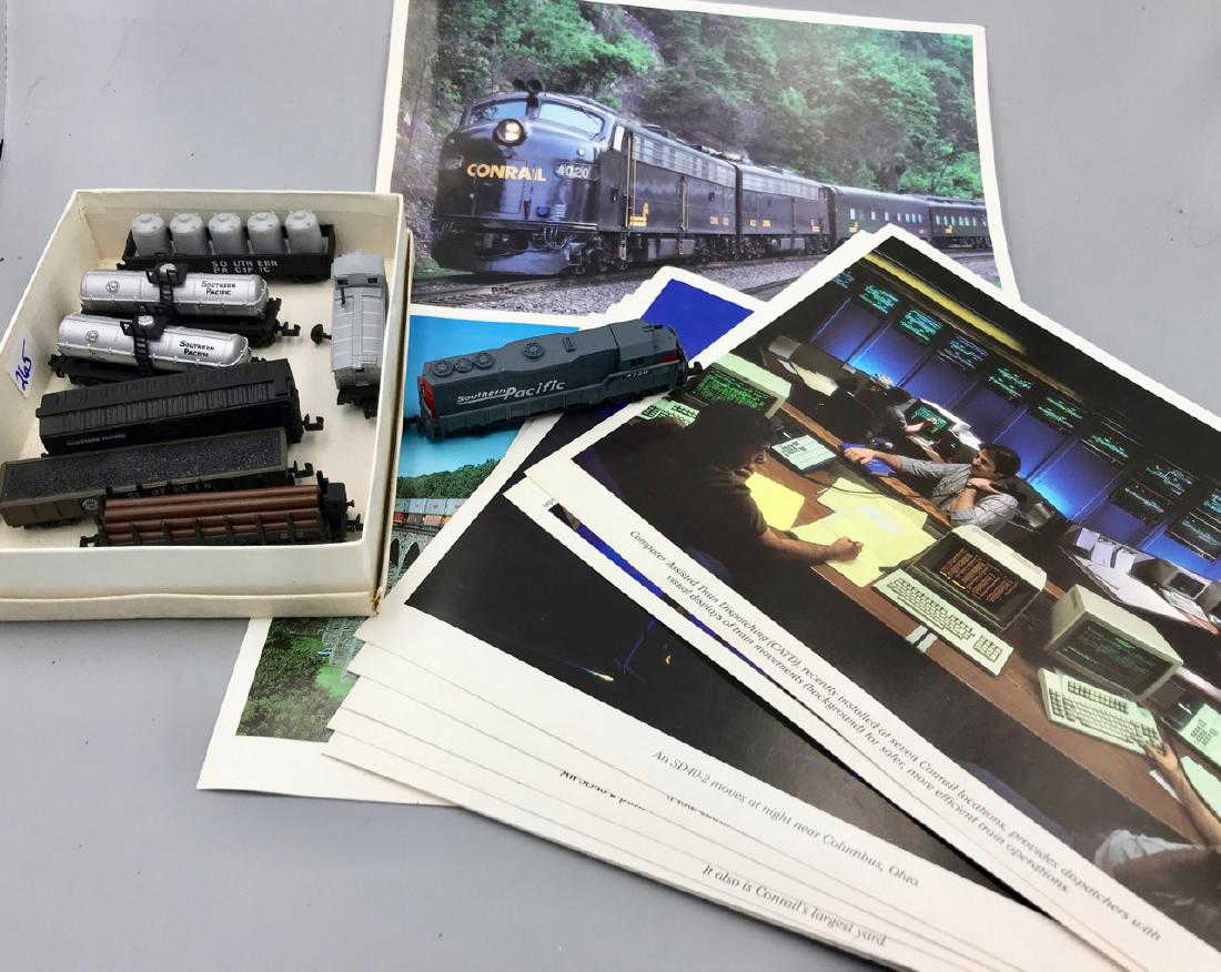 Conrail Train Color Prints and Miniature Train Set