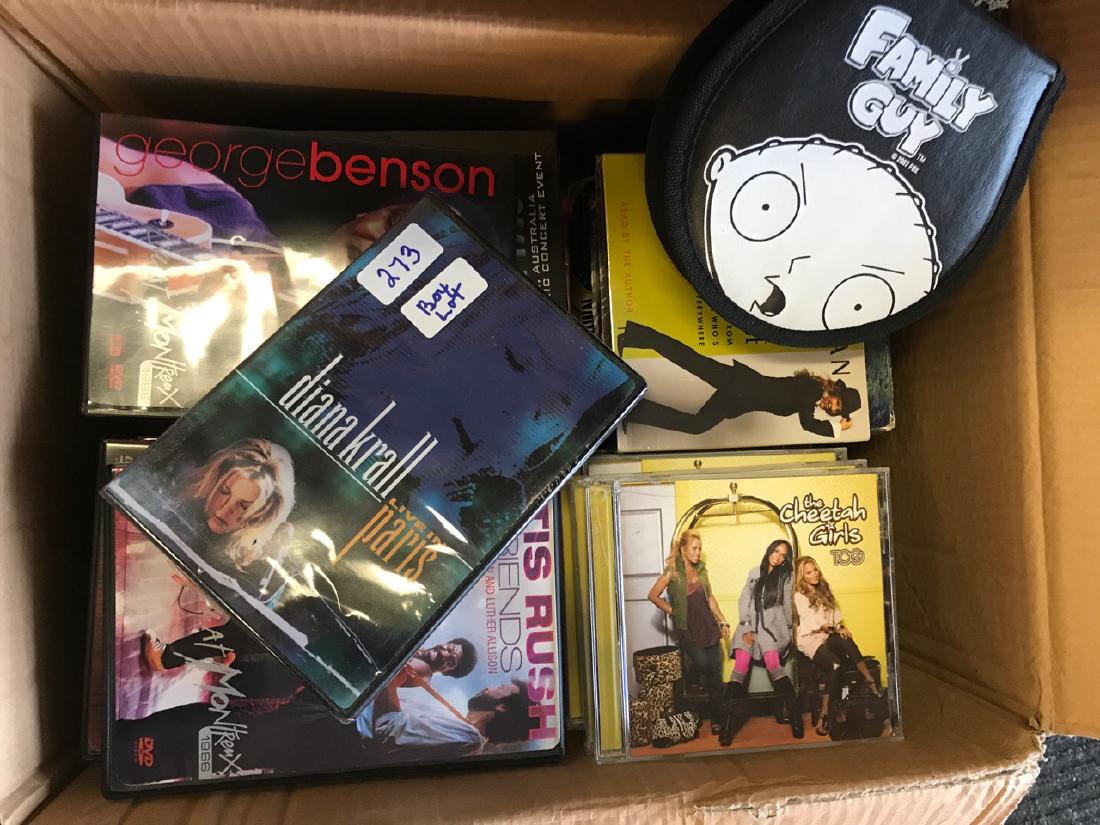 Large Lot of Music CD's & DVD's: Many unopened. Including 10 Grace Potter and The Nocturnals, This is Somewhere, NEW in shrink wrap packaging; The Cheetah Girls, TGC - 14 of them; The Family Guy complete DVD series; Susan Orlean, My 