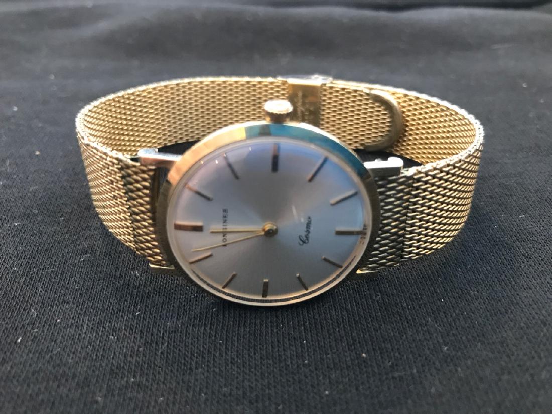Longines Cosmo Mens Wrist Watch: 1-1/4" diameter face