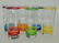 Colorful Striped Ice Tea Glasses (6)