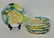 French Majolica Artichoke/Asparagus Plates (6)
