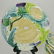 French Majolica Artichoke/Asparagus Plates (6) - 2