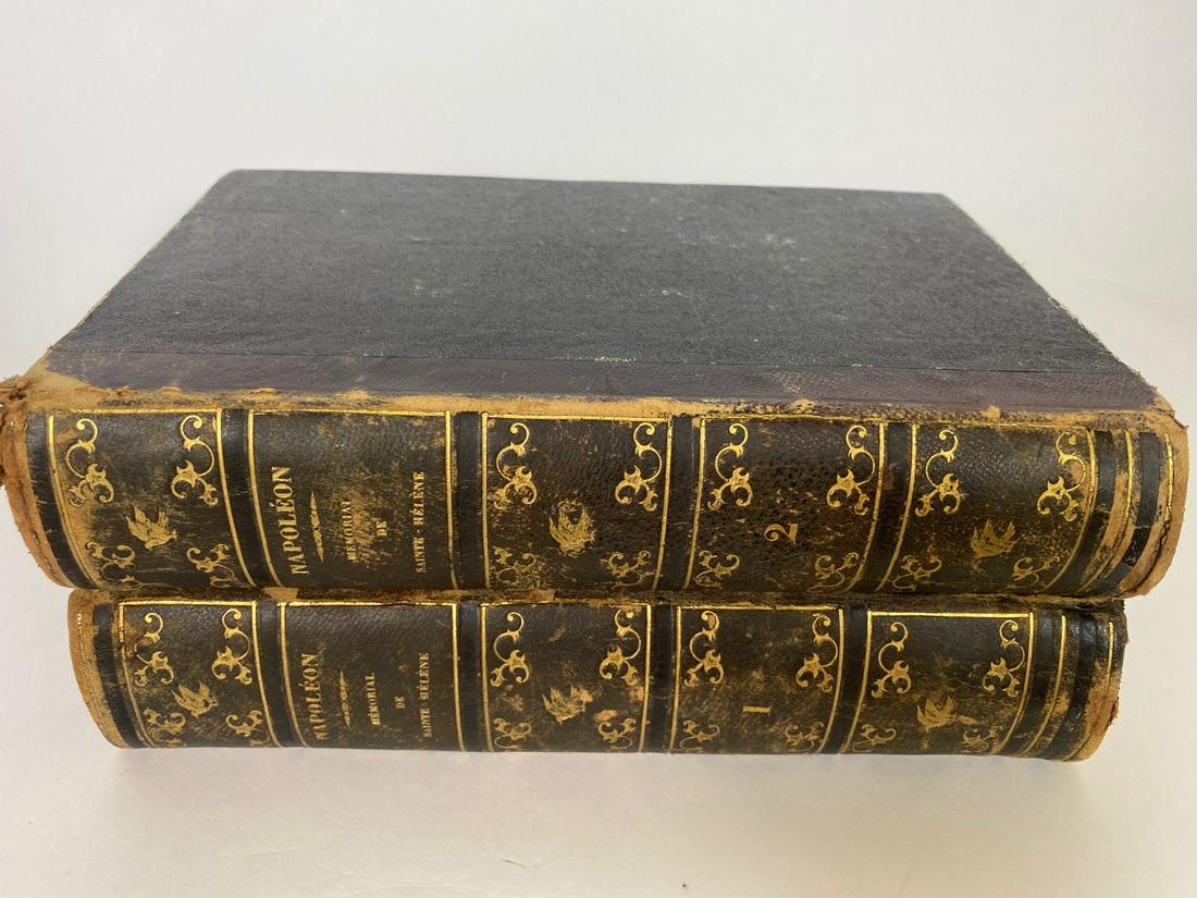 Napoleon, Memorial de Sainte-Helene, Volumes 1 and 2: (Written in French) Memorial of Sainte-Helene by the Count of Las Cases Illustrated by Charlet. Followed by: Napoleon in the Exile of Doctors O'Meara and Antommarchi and The History of the Translation