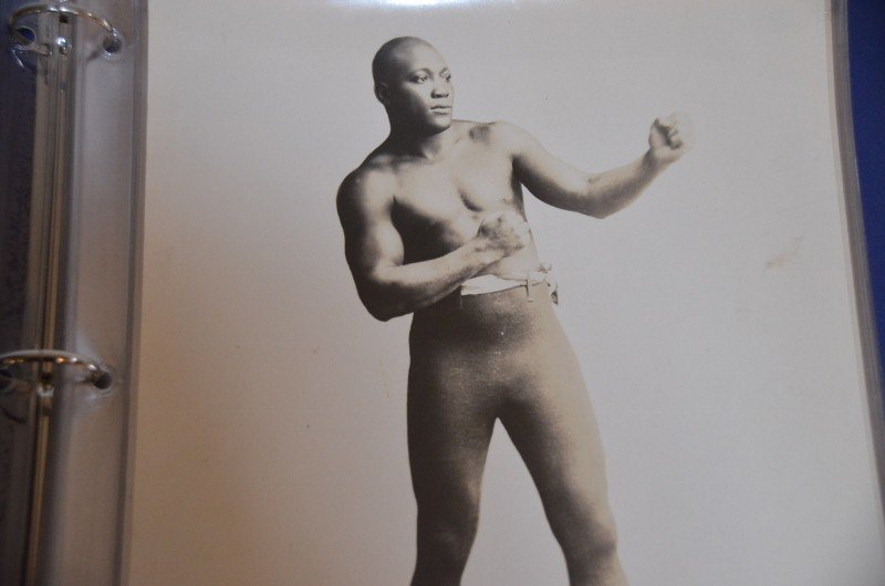 Twelve Vintage Boxing Photos: Including Dickie Waring; Harry Wells; James J. Jeffries; Mike Higgins; James Braddock; Kaplan; James Corbett; Jack Fitzmorris; Max Baer; and others. 8" x 10"