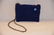 Chanel Blue Nubby Wool Purse