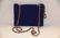 Chanel Blue Nubby Wool Purse - 2