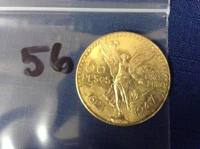 1821-1947 50 Pesos Gold Coin: 37.5 grams pure gold