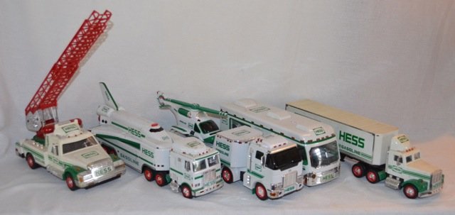 Lot of 5 Hess Trucks - No Boxes: 2006; 1992; 1994; 1999; and 1998.