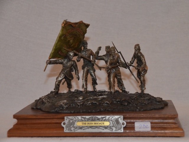 Chilmark Pewter Figure Barnum - Irish Brigade: 1991 Chilmark Pewter Figurine by F.J. Barnum The Irish Brigade, Limited Edition 78/650. No box.