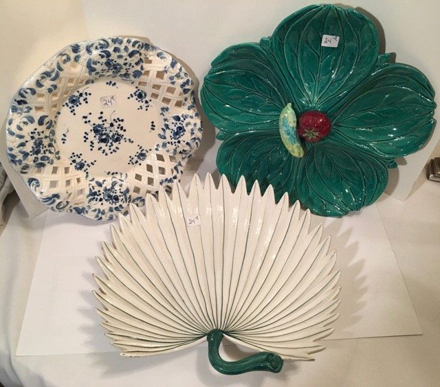 Lot of 3 Italian Pottery  Serving Plates (1 of 10)