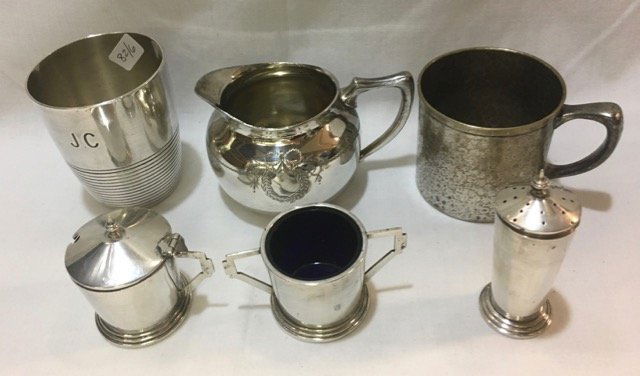 Lot of Silver Plated Vessels (6) (1 of 8)