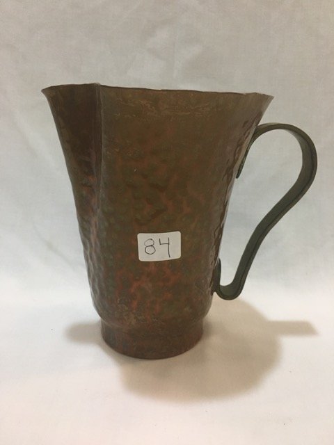 English Hammered Copper Pitcher (1 of 5)