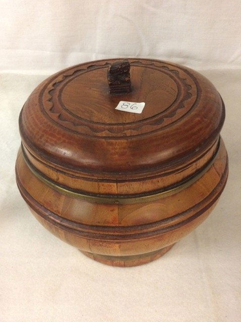 Chinese Wooden Covered Box (1 of 5)